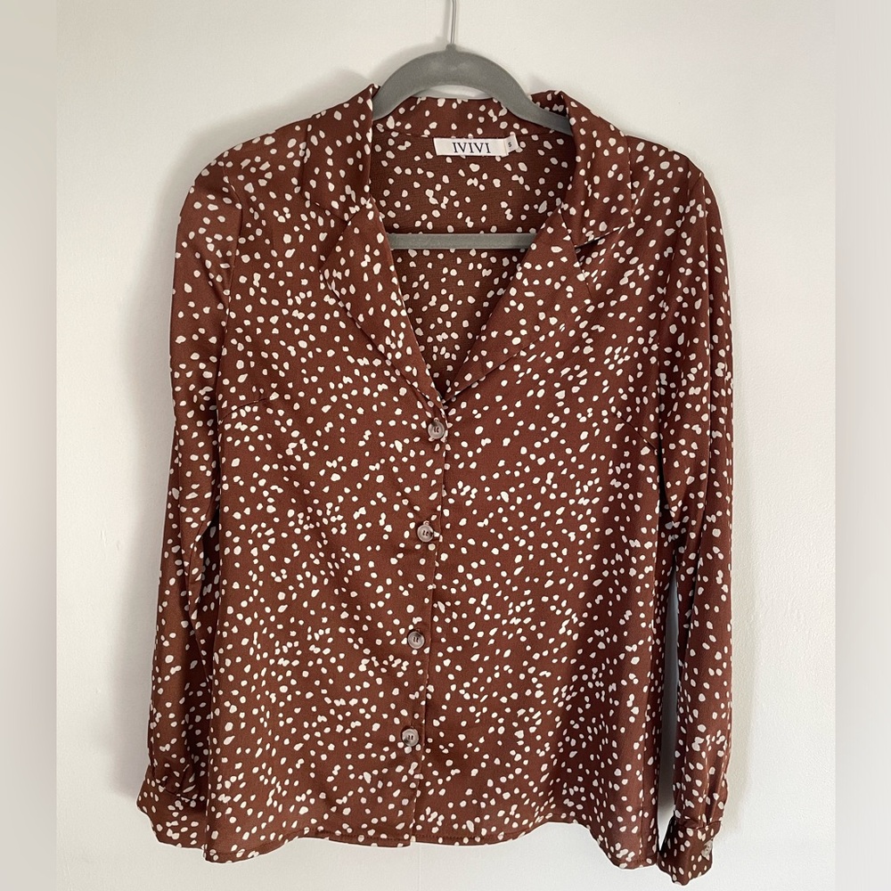 Polka dot Button Down Shirt